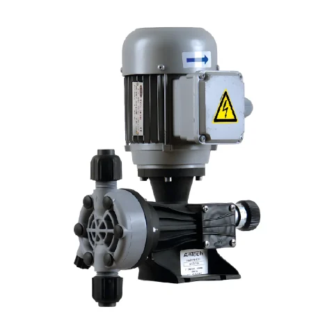 AnTech EMD P14 14 L/h 5 Bar Mekanik Diyaframlı Dozaj Pompası – PP Kafa, Seramik Bilye