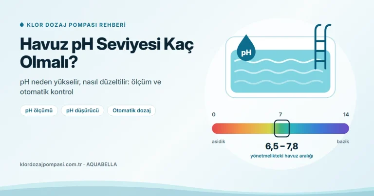 Havuz pH Seviyesi Kaç Olmalı? pH Neden Yükselir, Nasıl Düzeltilir