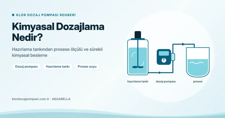 Kimyasal Dozajlama Nedir? Dozaj Sistemi ve Dozaj Hesabı