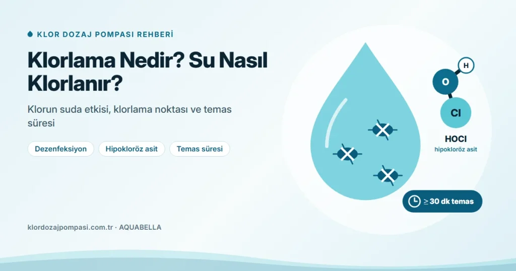 Klorlama Nedir? Suyun Klorlanması Nasıl Yapılır