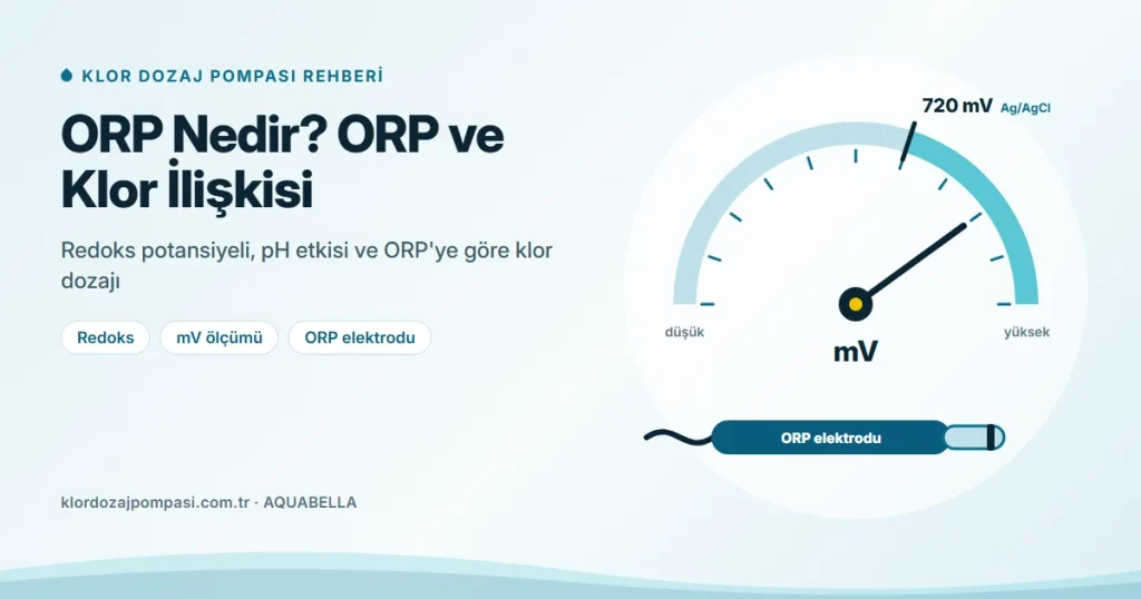 ORP Nedir? ORP (Redoks) ve Klor İlişkisi
