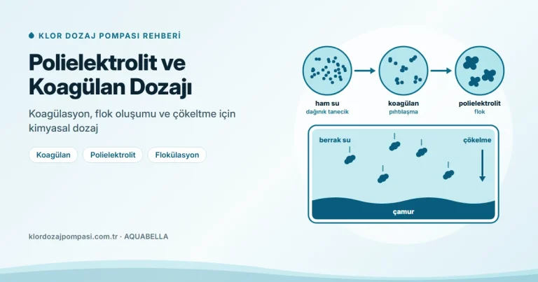 Polielektrolit ve Koagülan Dozajı: Pompa Seçimi ve Hazırlama