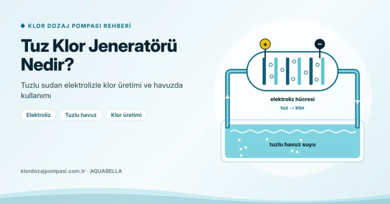 Tuz Klor Jeneratörü Nedir? Tuzlu Havuz Sistemi Rehberi